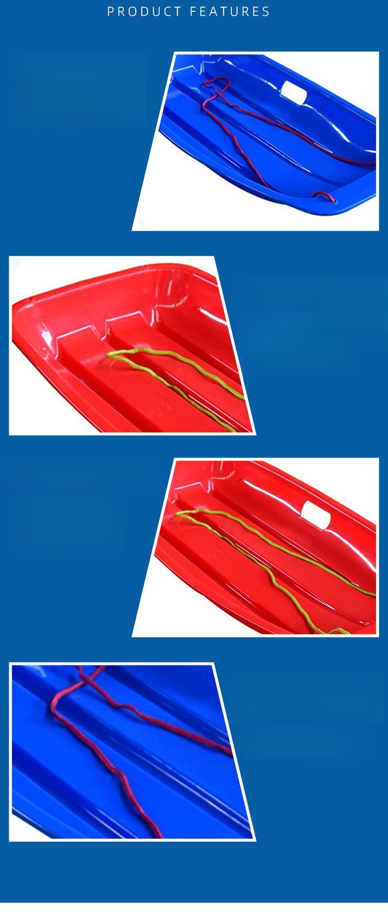 Sci invernale Snowboard PE Plastica Sci d'erba Pastiglie Sci per bambini piccoli Slitta da sci_voghion.com