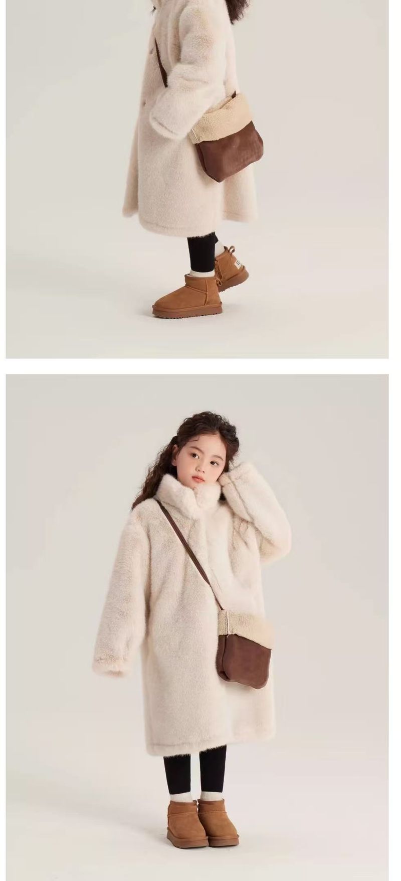 Mädchen Winter Lange 2025 Imitation Pelz Neue Mantel Warme Pelz Ein Stück Dickes Fell Mädchen Mantel Trendy_voghion.com