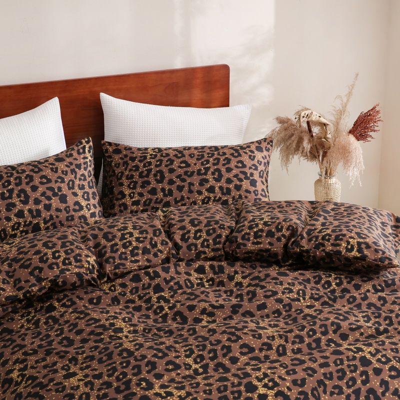 Set copripiumino con motivo geometrico - Biancheria da letto reversibile in stile nordico con morbido tessuto spazzolato (disponibili diverse misure)_voghion.com