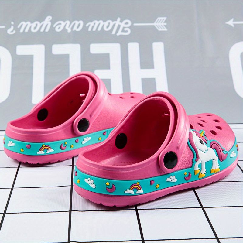 Ragazzi Ragazze Cartone Animato Scarpe Spiaggia Nuoto Ciabatte_voghion.com