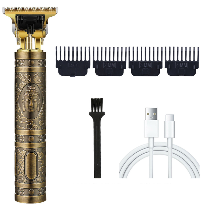 Pánský zastřihovač vlasů Barber Retro T9 Professional pro zastřihovač břitvy Bezdrátový zastřihovač vlasů Beard Man Shavin_voghion.com