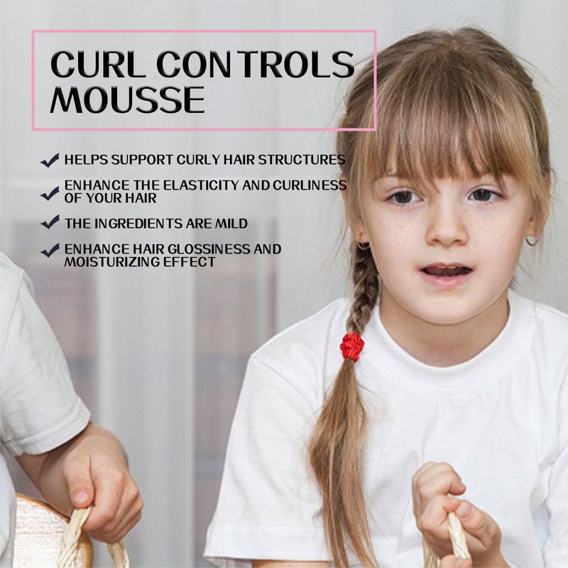 Styling-Schaum-Mousse, Anti-Frizz, duftend, feuchtigkeitsspendend, flauschiges Elastin, um Locken und Styling-Mousse zu erhalten_voghion.com