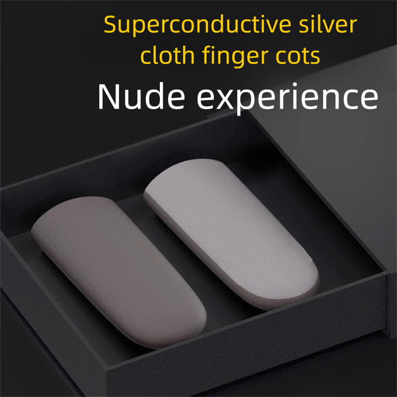 Silver Cloth Gaming War Bear One PUBG Artifact King Of Glory E-Sports Sweatproof Non-Slip Ultra-Thin Finger Sleeves_voghion.com