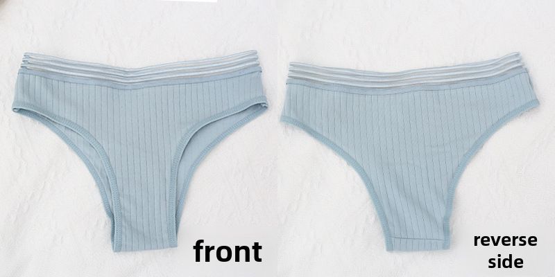 Grenzüberschreitende Damenunterwäsche aus Baumwolle mit 40 Fäden, T-förmige Hosen in Übergröße, sexy, einfarbig, Mädchen, T-förmige Slips_voghion.com