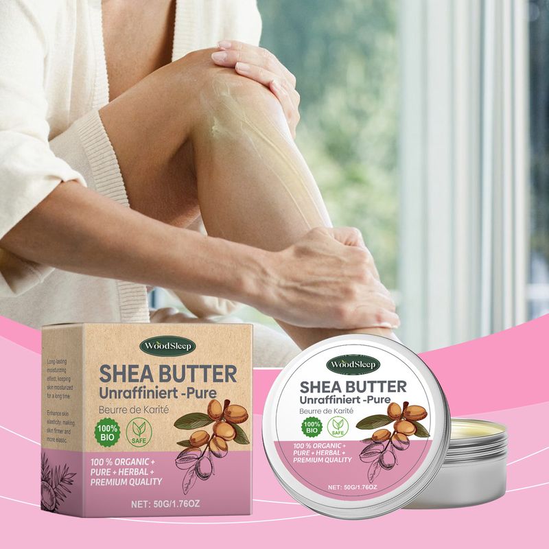 Crème de soin au beurre de karité, hydratante, peau sèche, douce et brillante, nourrissante, élasticité de la peau_voghion.com