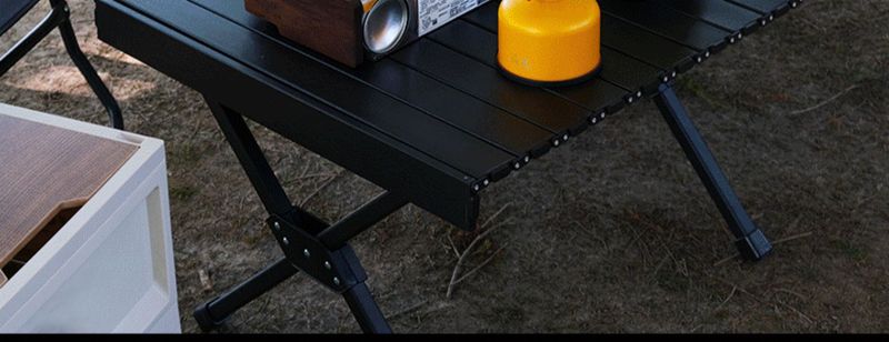 Mesa de piquenique dobrável portátil de liga de alumínio para churrasco e acampamento, leve, para uso externo_voghion.com
