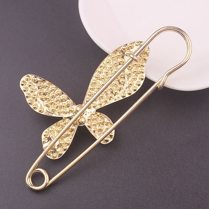 Rhinestone Pearl Simple 7.5cm Large Brooch Cardigan Scarf Decoration Women's Suit Accessory_voghion.com