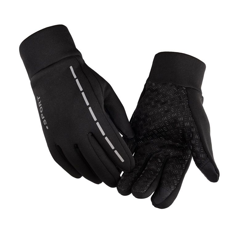 Winter Cycling Gloves Men's Reflective Touch Screen Mountaineering Waterproof Cycling Non Slip Driving Outdoor Sports Warm Gloves_voghion.com