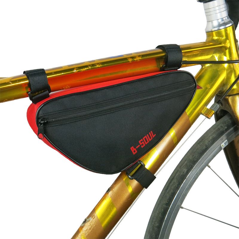 Borsa portautensili per bicicletta con triangolo diagonale anteriore multicolore B-SOUL_voghion.com