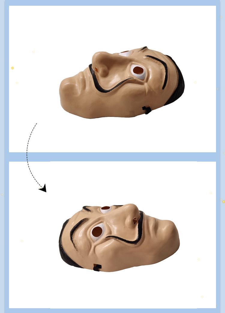 Máscara de Dalí para Halloween, accesorio para actuación de cosplay, máscara de Dalí_voghion.com