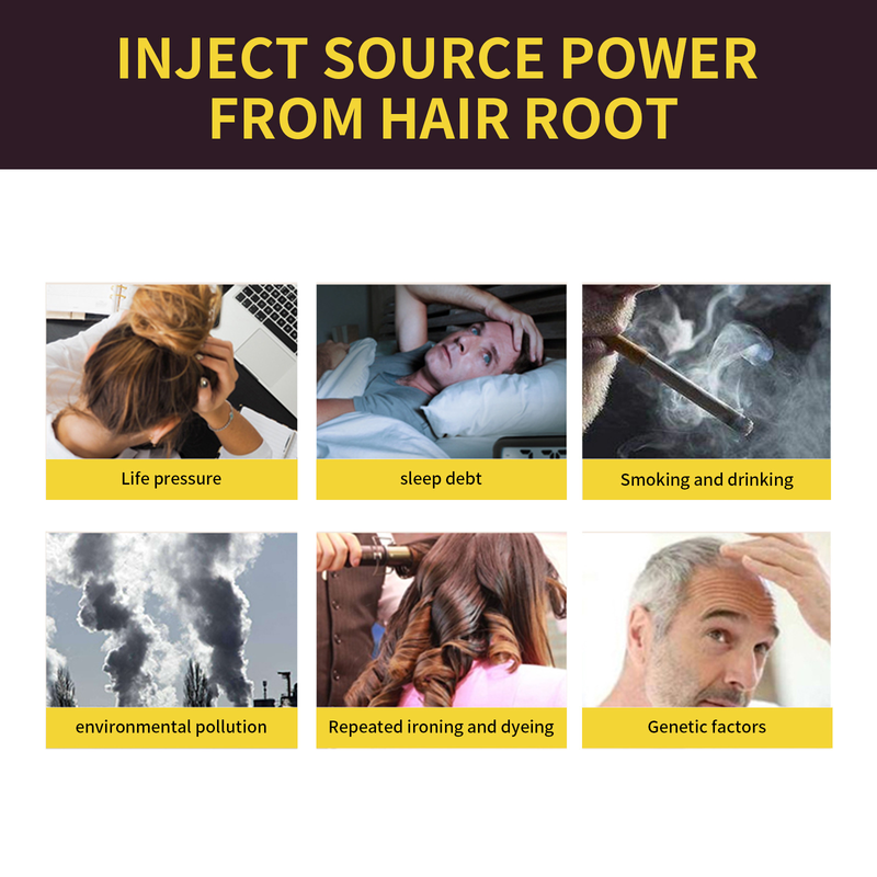 EELHOE Polygonum Multiflorum essence Black Moisturizing Hair Cleaning Repair Softening Shampoo_voghion.com