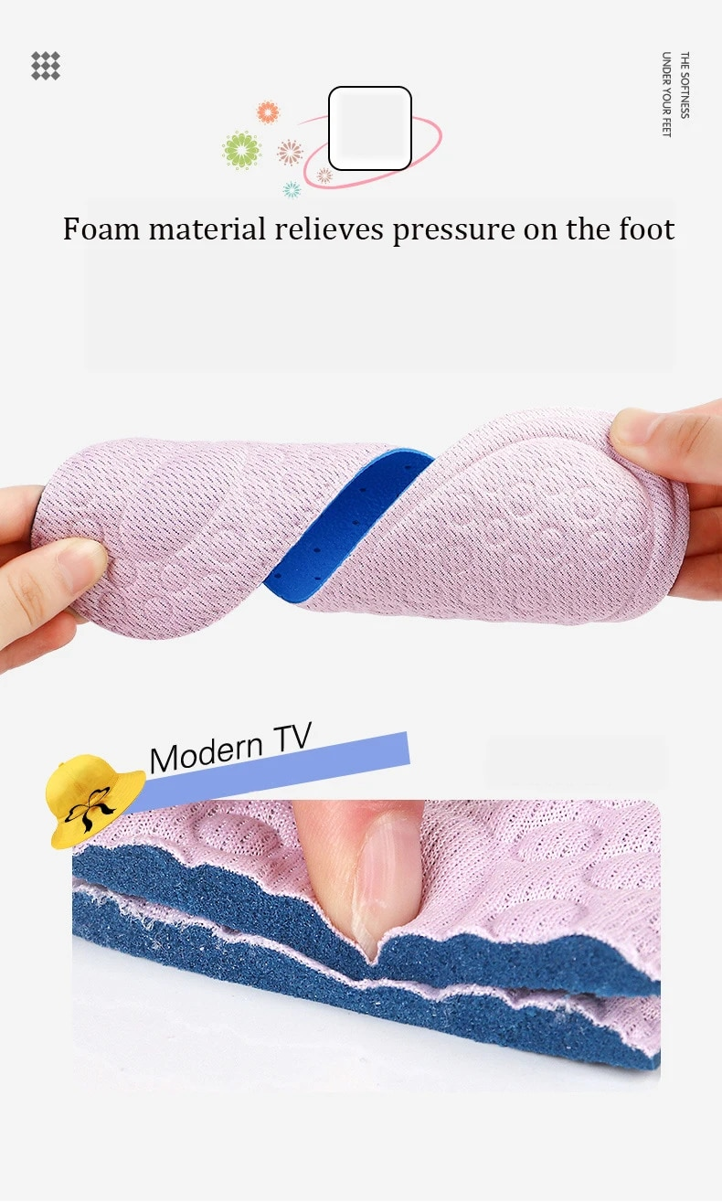 Wkładka podwyższająca EVA Memory Foam Oddychający masaż Komfort dla kobiet Buty Wkładki Wkładka do pielęgnacji stóp Akcesoria_voghion.com