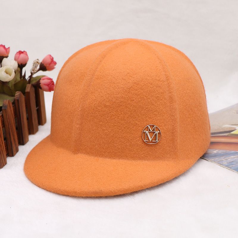Vlněná baseballová čepice, meloun, pánská a dámská čepice, univerzální sluneční klobouk_voghion.com