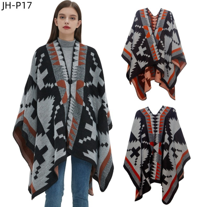 Unisex Geometrik şal rüzgara özlem ulusal rüzgar seyahat klima örtüsü battaniye şal_voghion.com