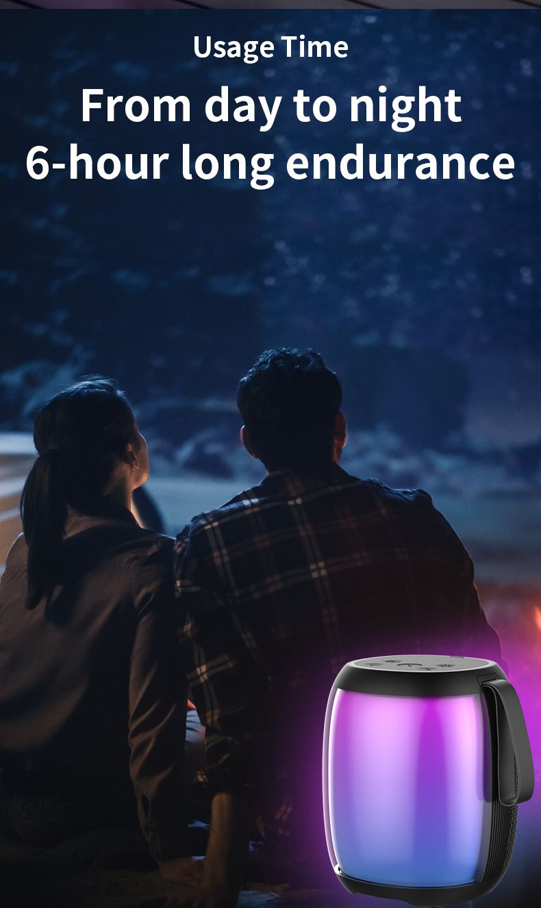 Caixa de som Bluetooth portátil para áreas externas Mini caixa de som sem fio para karaokê com microfone integrado_voghion.com