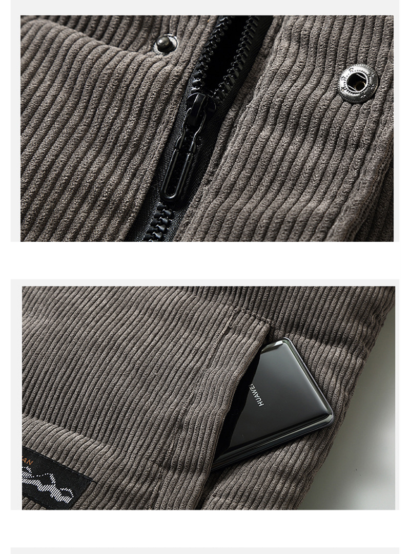 Corduroy Men's Autumn And Winter New Student Loose Short Thickened Cotton Top Vest Wholesale_voghion.com