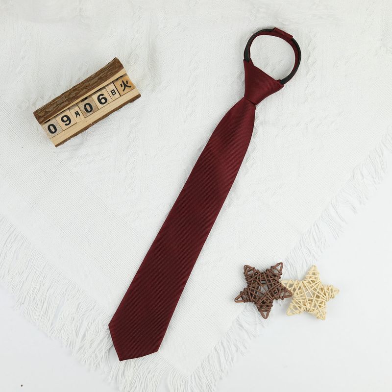 Pantaloni da lavoro formali da donna, con cerniera lampo, tinta unita, senza cuciture, per studenti, colore rosso e nero, professionali_voghion.com