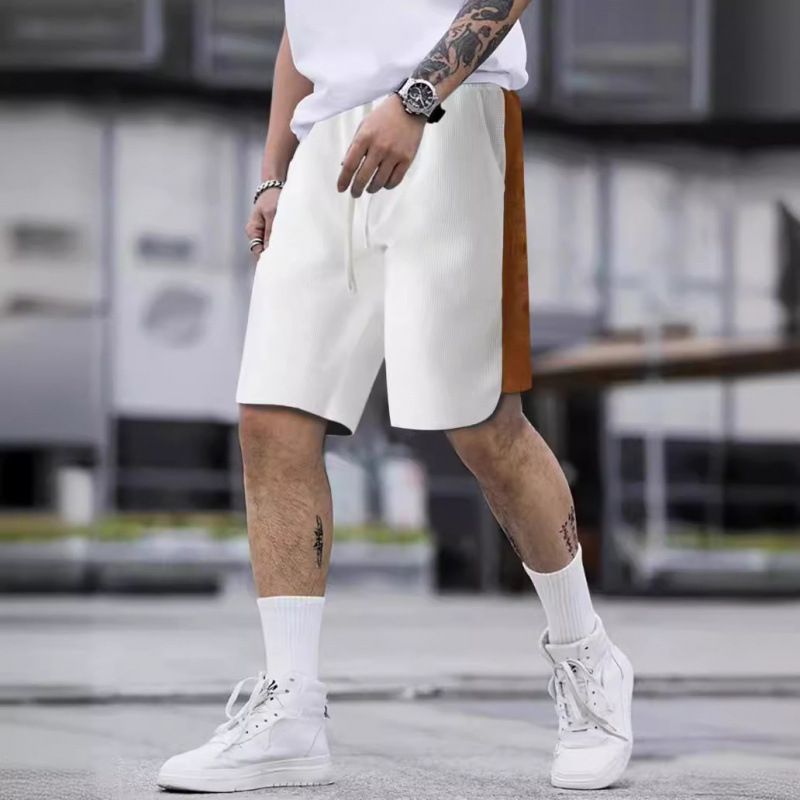 Premium Products New 2025 Herren-Shorts mit Farbblockierung, lockere Sommer-Freizeithose für draußen_voghion.com