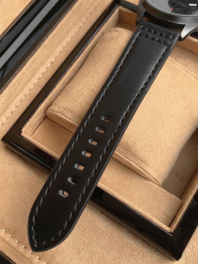 PABLO RAEZ Premium Sense Personality Fashion Herren Trend Mattschwarz Edelstahl On Time Hochwertige Quarzuhr_voghion.com