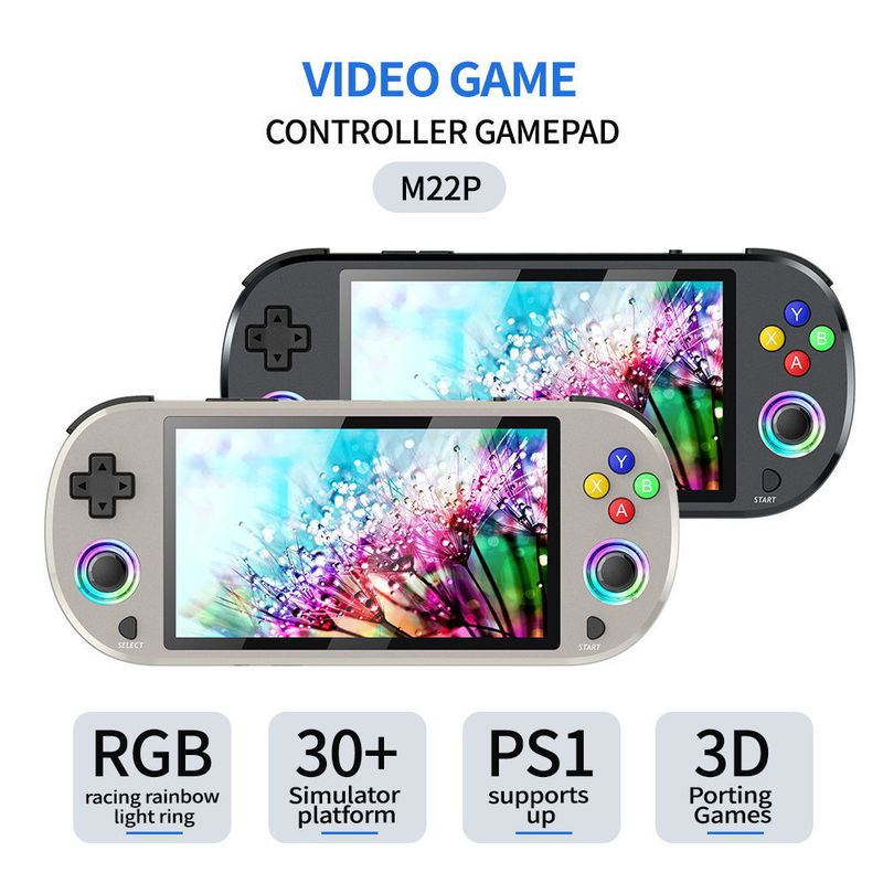 Consoles de jeux vidéo Console de jeu portable M22PRO Double HD PS1_voghion.com