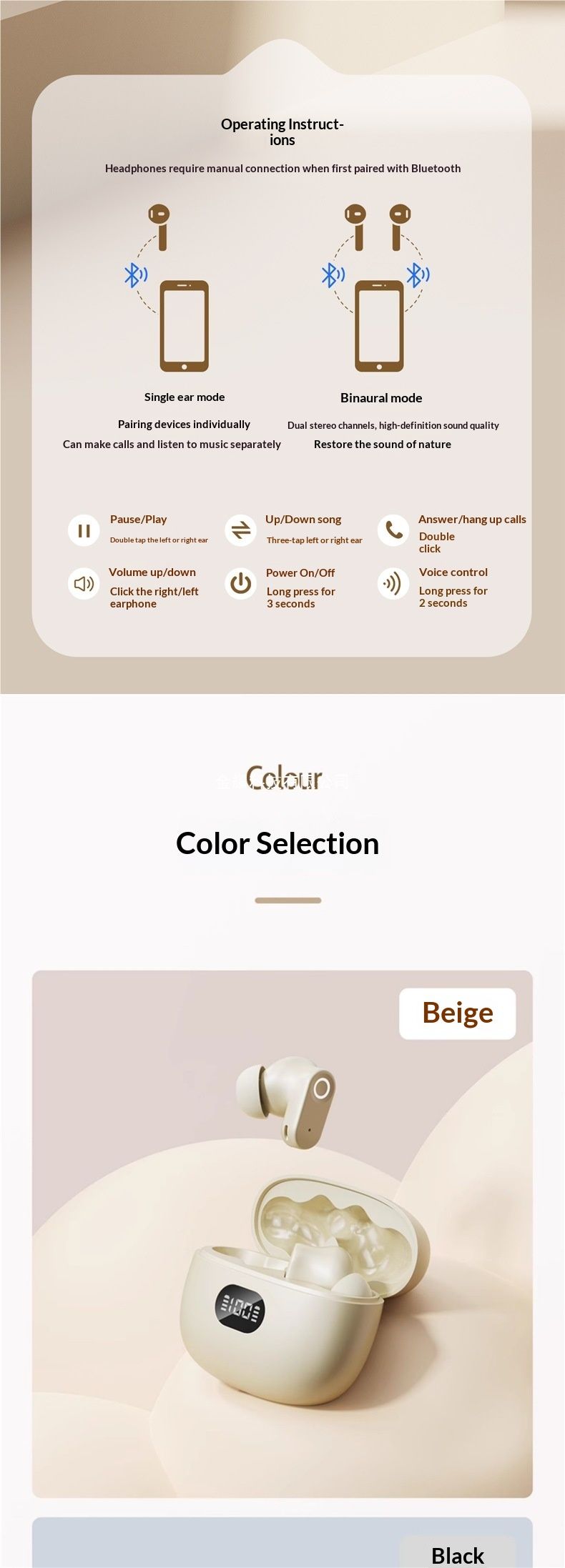 NeoGear Bluetooth Earphones 2025 New Official Genuine ENC True Wireless In-Ear Noise Cancelling Long Battery Life Sports_voghion.com