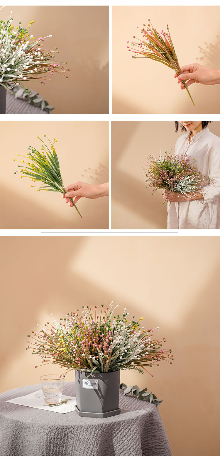 Decorations Bean Grass with Grass Simulation Flower Flowers Green Plants Wedding INS Style_voghion.com