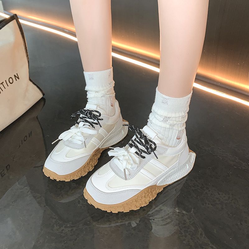 Doppi lacci, scarpe da ginnastica tedesche, donne sportive, nuovo articolo autunno 2024, suola morbida casual, versatile e spessa di alta qualità,_voghion.com
