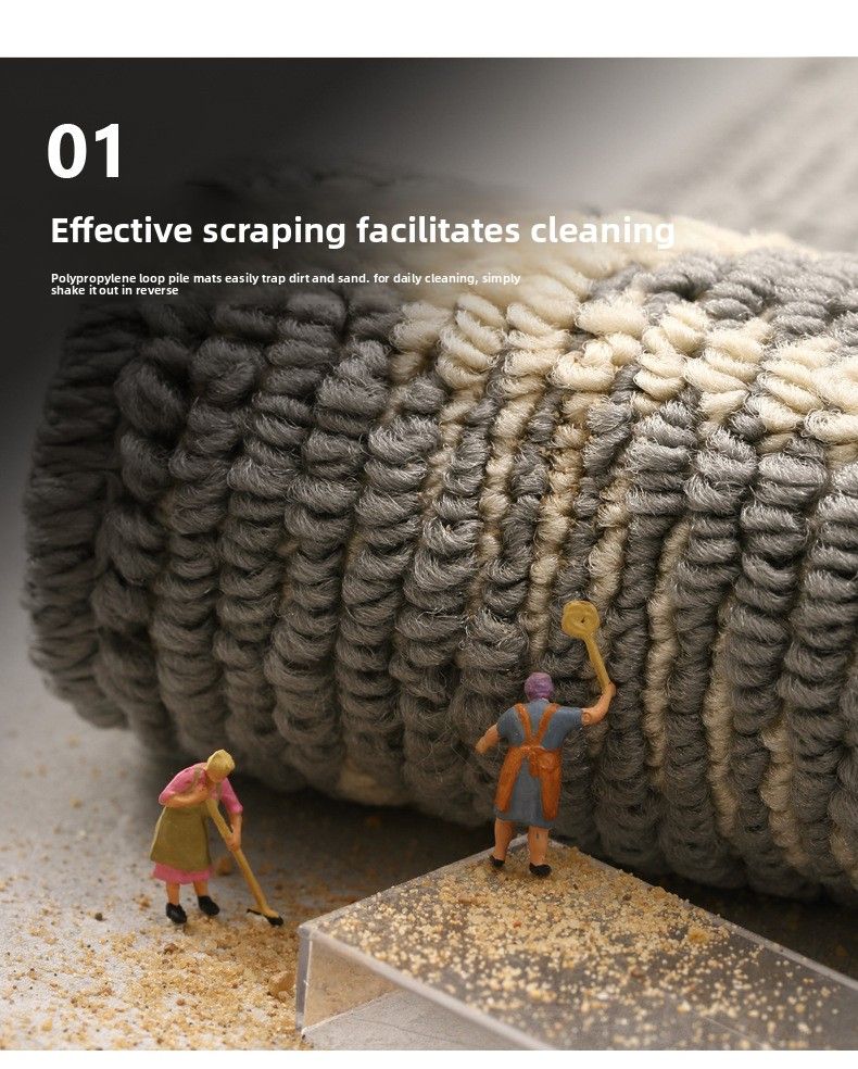 Home Doormat Household Entrance Hallway Dust Removal Wear-resistant Door Mat Simple Water-absorbent Non-slip Carpet_voghion.com