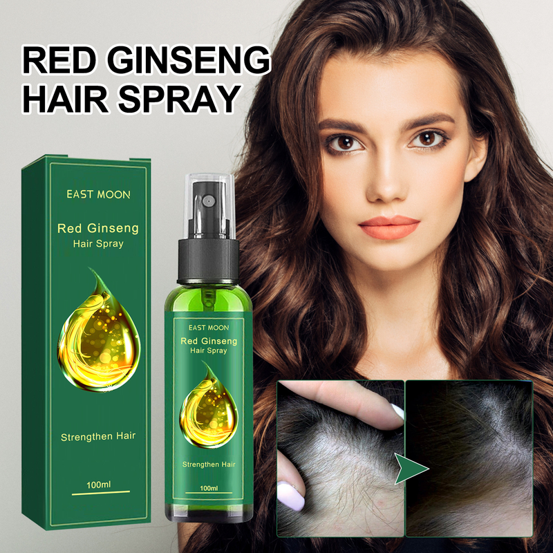 Siero Spray Crescita Ginseng Rosso Ripristina Calvizie Diradamento Cuoio Capelluto Trattamento Più Spesso Idratante Nutrizione Anti H_voghion.com