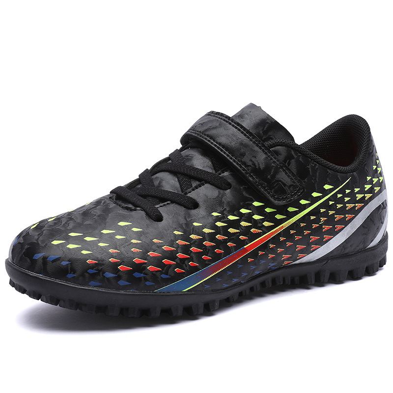 Nowe dziecięce buty piłkarskie dla chłopców złamane paznokcie sztuczna trawa zawody treningowe halowe płaskie buty sportowe_voghion.com