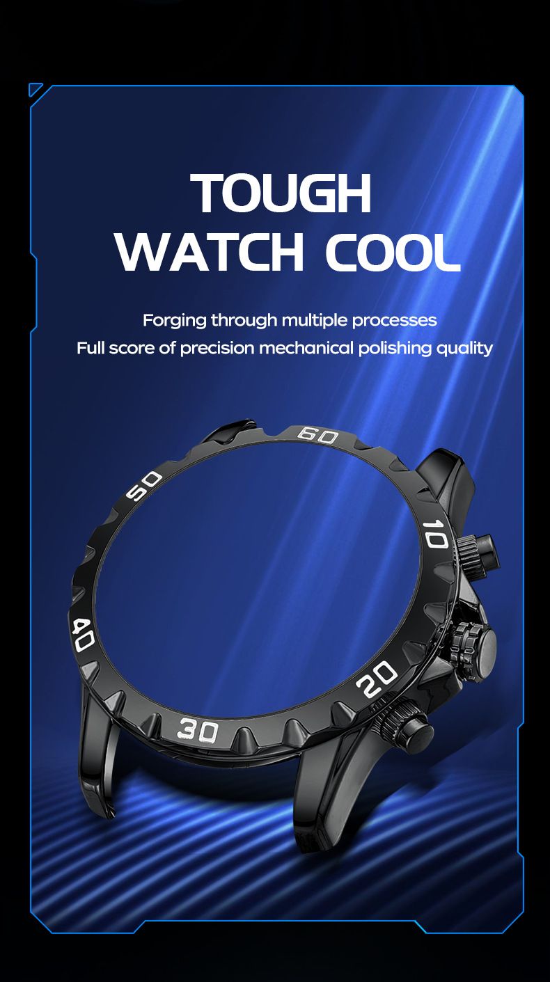 Montre mécanique automatique pour homme avec date et aiguilles lumineuses, montre-bracelet étanche en acier inoxydable pour un style décontracté. Montre étanche pour homme_voghion.com