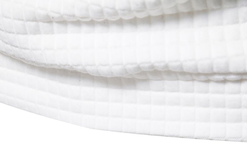 Felpa casual da uomo, taglia europea, in tessuto di cotone trapuntato a quadri, con cappuccio, in jacquard._voghion.com