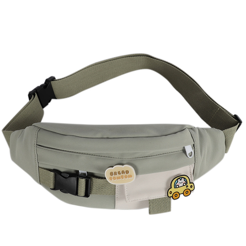 Marsupi per le donne 2023 Nuova tela per il tempo libero Tinta unita Marsupio per ragazze Carino Borsa a tracolla con tracolla Marsupi_voghion.com