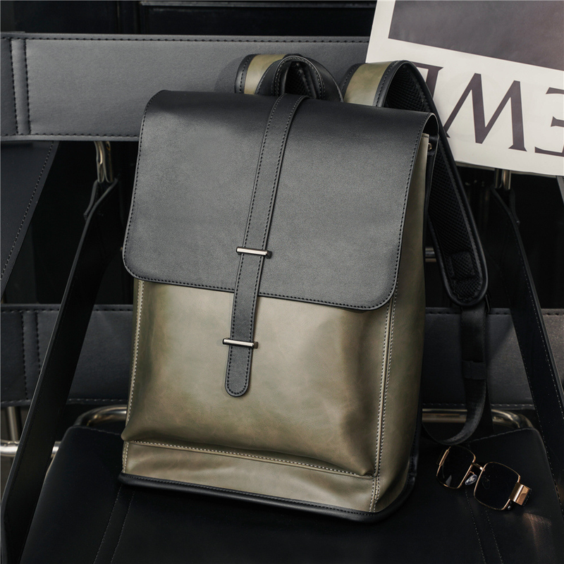 2025 Men's Stylish Backpack - Waterproof 14-17" Laptop Bag, Large Anti-Theft Daypack For College, Gym, Work, Smooth Zipper, Black_voghion.com