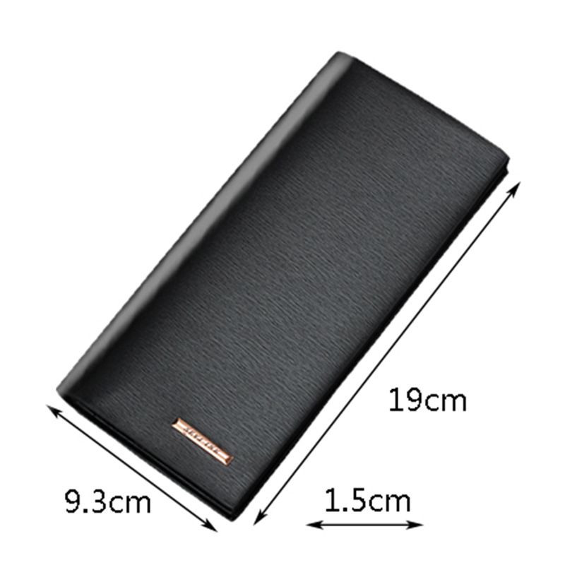 Hengsheng Men's Long Korean Style Multi-Card Slot Large Capacity Wallet For Men_voghion.com