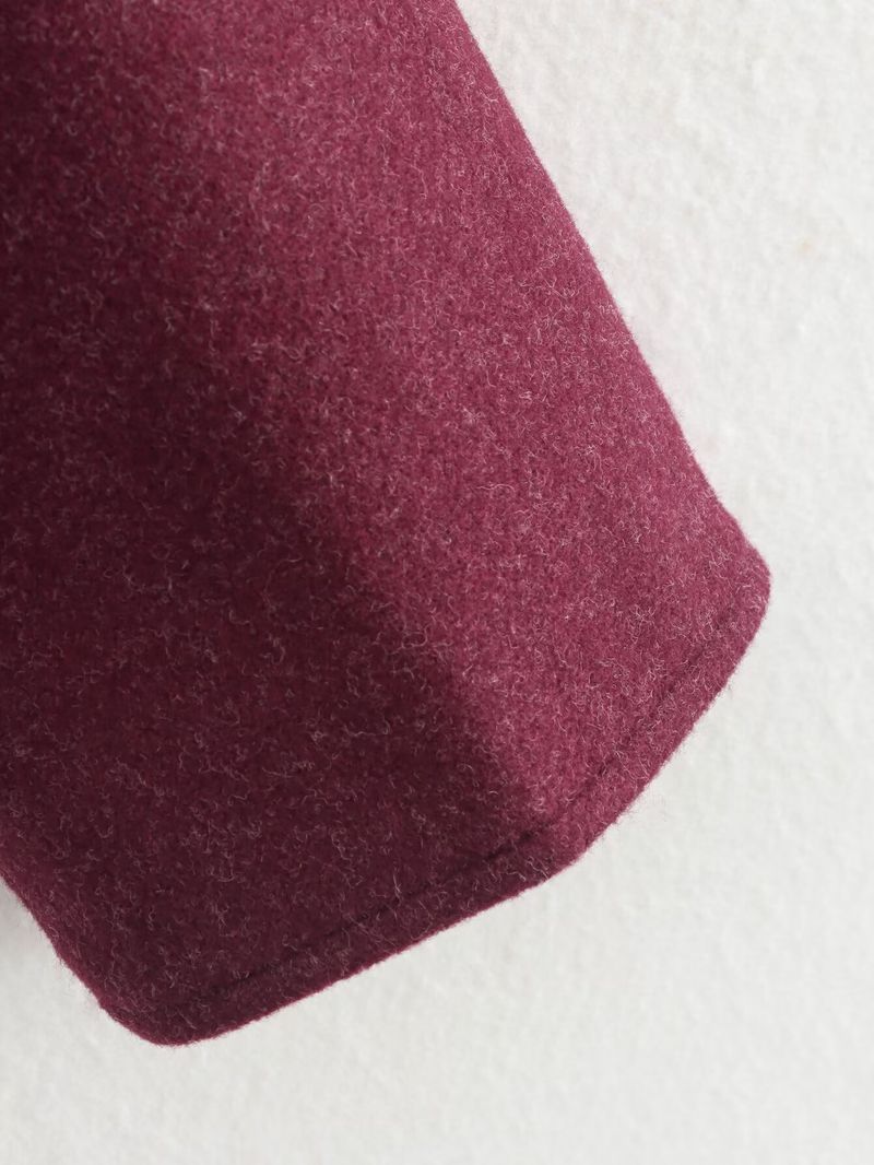 Trendige Jacke aus Wollmischung mit Reißverschluss – Stylischer Tweedmantel für Damen mit Taschen, Streetwear-Chic (Weinrot, Grau, Kaffeebraun, S-L)_voghion.com