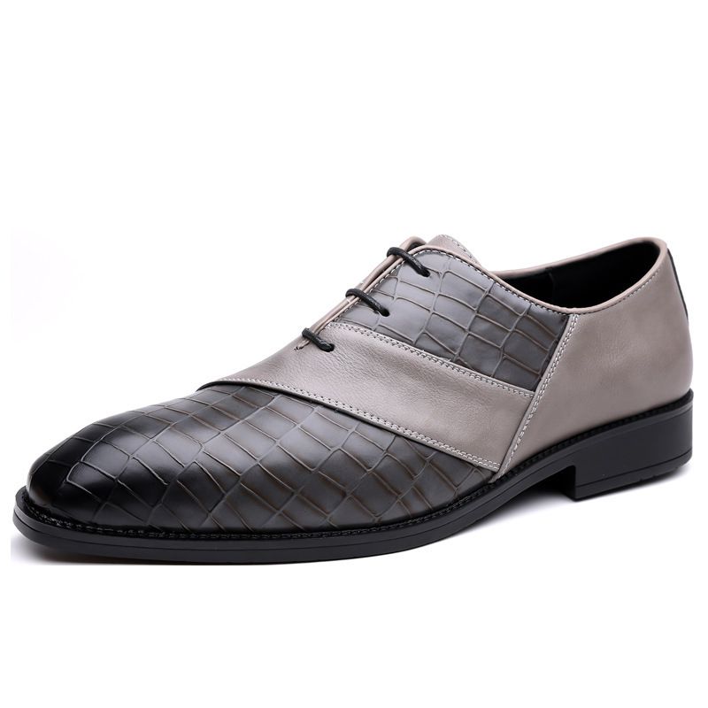 Suitable For All Seasons British Style Men's Business Formal Casual Leather Pointed Toe Trendy Shoes For Men_voghion.com