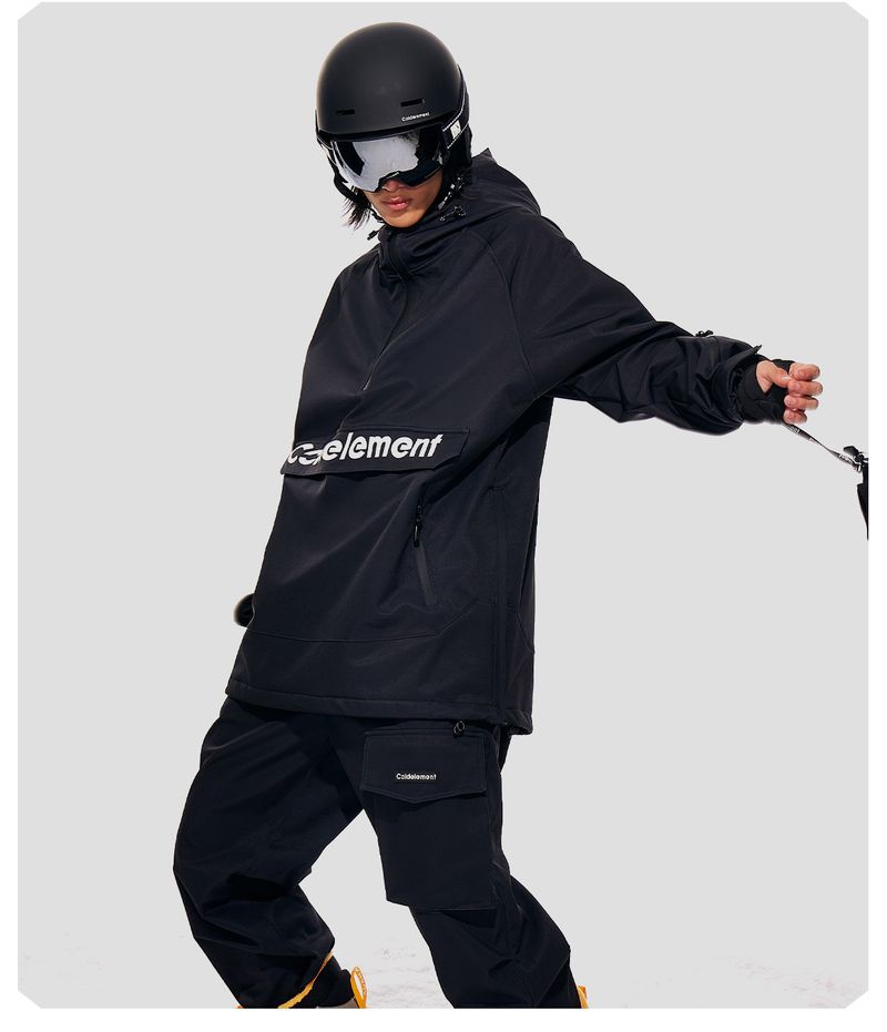 Combinaison Cold Element Letter pour femmes, ensemble de ski chaud et respirant pour couples et hommes, idéal pour les parcs de neige intérieurs et extérieurs._voghion.com