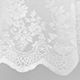 Rideaux transparents en dentelle blanche - Élégants rideaux de fenêtre en voile brodé (84 x 96 pouces, filtrant la lumière, isolant thermique, facile à installer, infroissable)_voghion.com