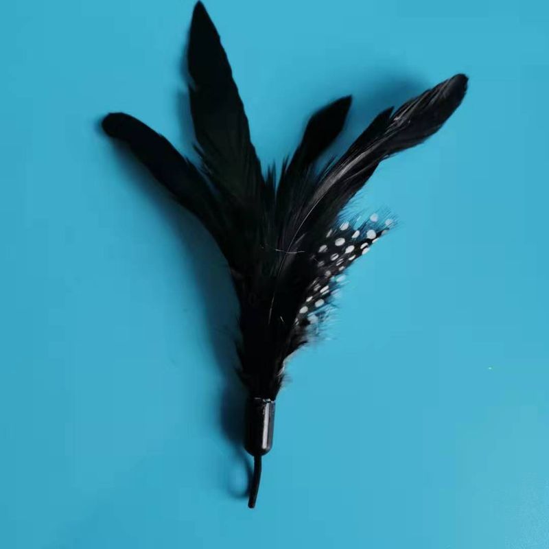 Teaser Wand Pet Cat Toy Bell Feather Replacement Head Best Seller_voghion.com