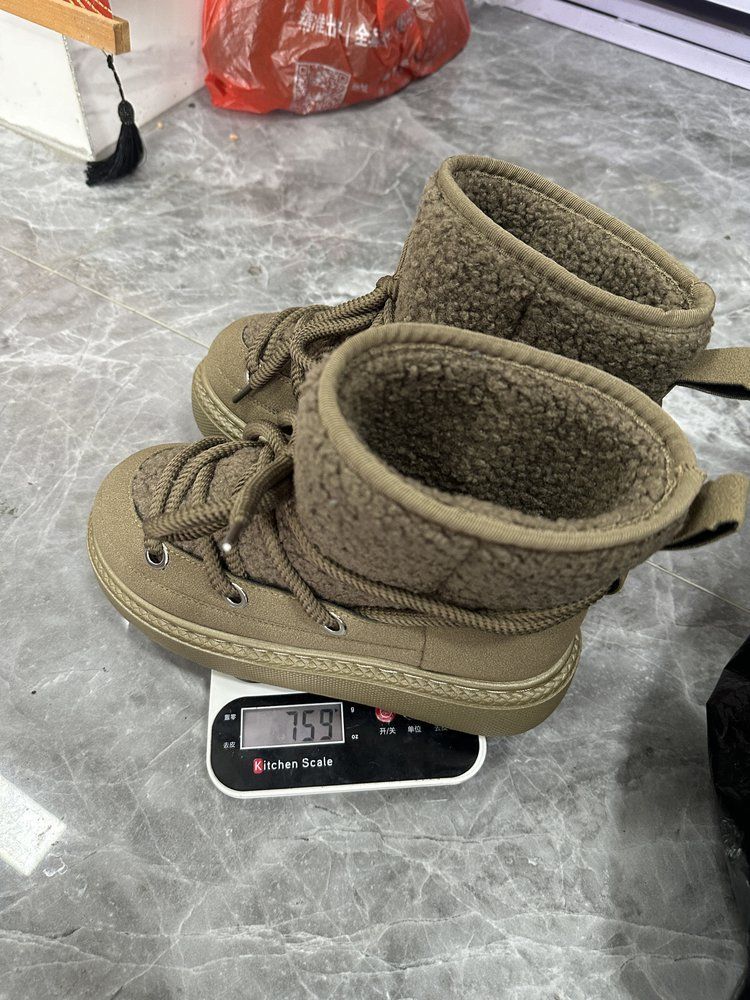 Häreschong grouss Gréisst décke Buedem Kräizband Schnéistiefelen 2024 Hierscht a Wanter nei verdickte Mëttröhre Knéi laang waarm Dammestiefelen_voghion.com