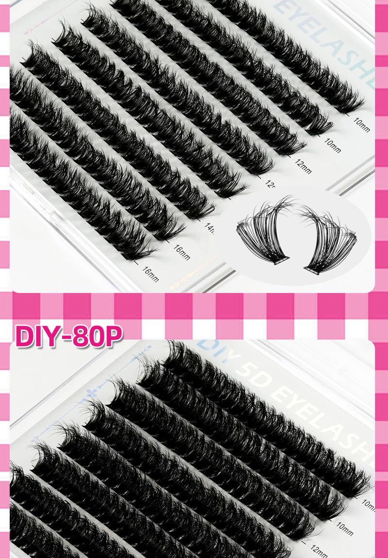 Eyelashes Set False Eyelashes Dense Segmented Large Capacity Single Cluster Soft And Comfortable Mink Set Self Grafting_voghion.com