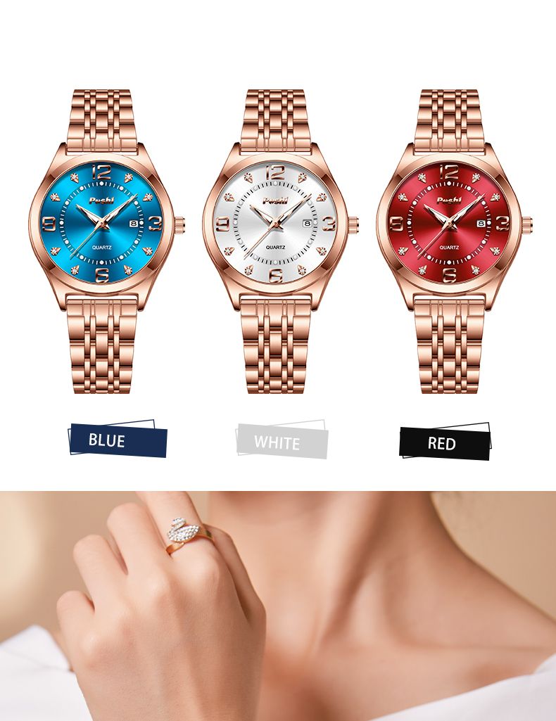 Luxury Business Quartz Watch For Women Elegant Women's Watches Simple Style With Date Display_voghion.com