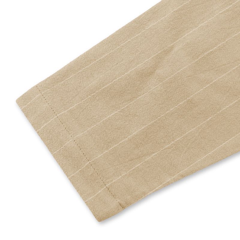 Camicia casual da uomo in lino con cappuccio e righe - Pullover a maniche lunghe con apertura frontale per spiaggia e streetwear (S-XXXL)_voghion.com