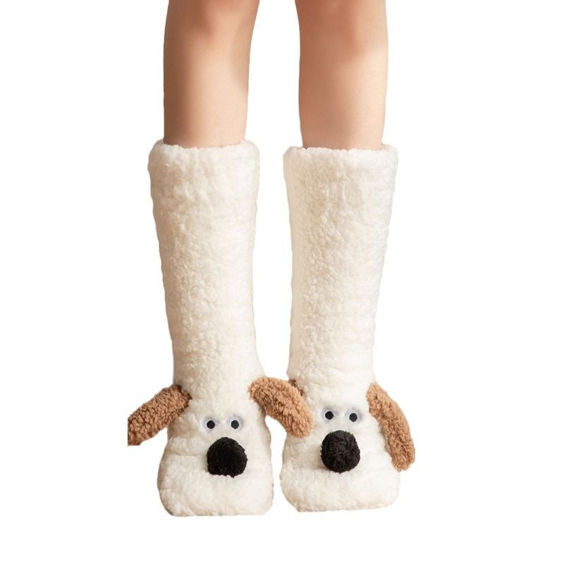 Boden Erwachsene Schlaf Winter Schnee Hause Entbindung Bein Abdeckungen, Teppich Hausschuhe Socken, Kinder Socken_voghion.com