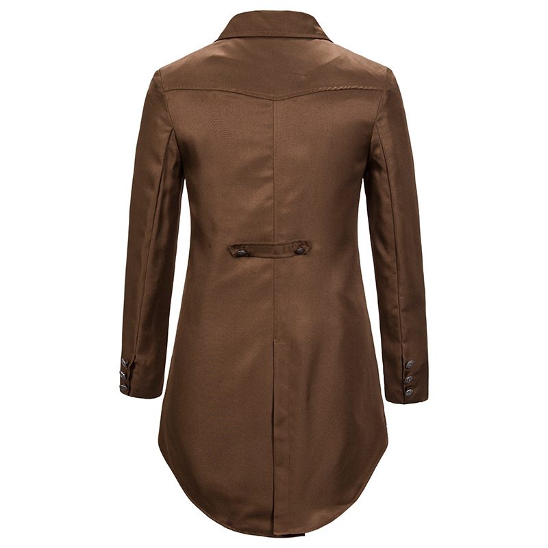 Heren jeugd effen kleur casual smoking toneelkostuum_voghion.com