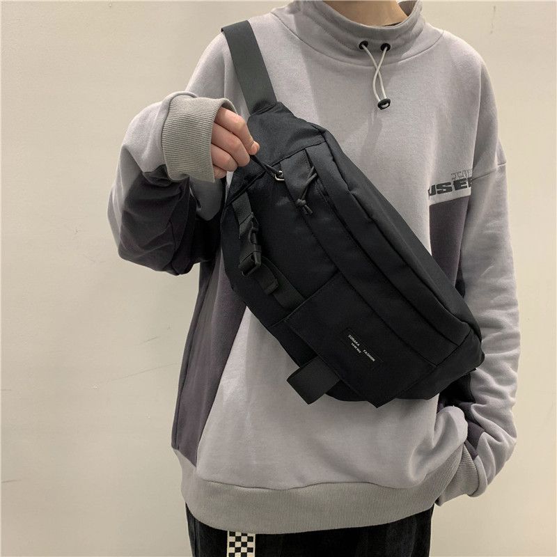 Borsa a tracolla in tela di grande capacità per le donne 2025, nuova borsa da lavoro Harajuku casual per coppie, alla moda_voghion.com