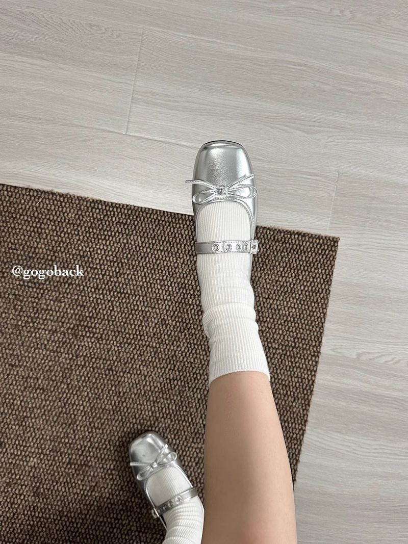 Lancui Niche Four-Color Versatile Ballet Style Soft Sole Comfortable Mary Jane Shallow Mouth Women's Leather Shoes_voghion.com