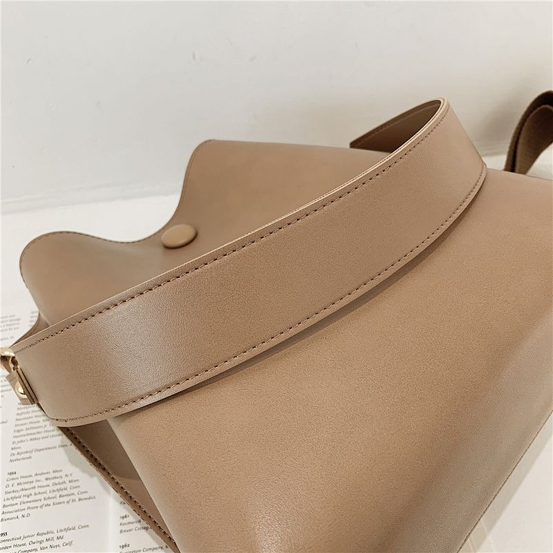 Borse da donna alla moda Borse a tracolla eleganti con tracolla larga a secchiello grande per donna Borsa a tracolla in morbida pelle Portafoglio_voghion.com
