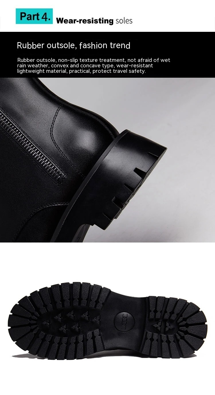 Martin-Stiefel, High-Top-Arbeitsschuhe im britischen Stil für Herren, höhenvergrößernde Leder-Trend-Motorradstiefel für Herren_voghion.com